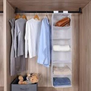 Mainstays Beige Hanging Closet Organizer